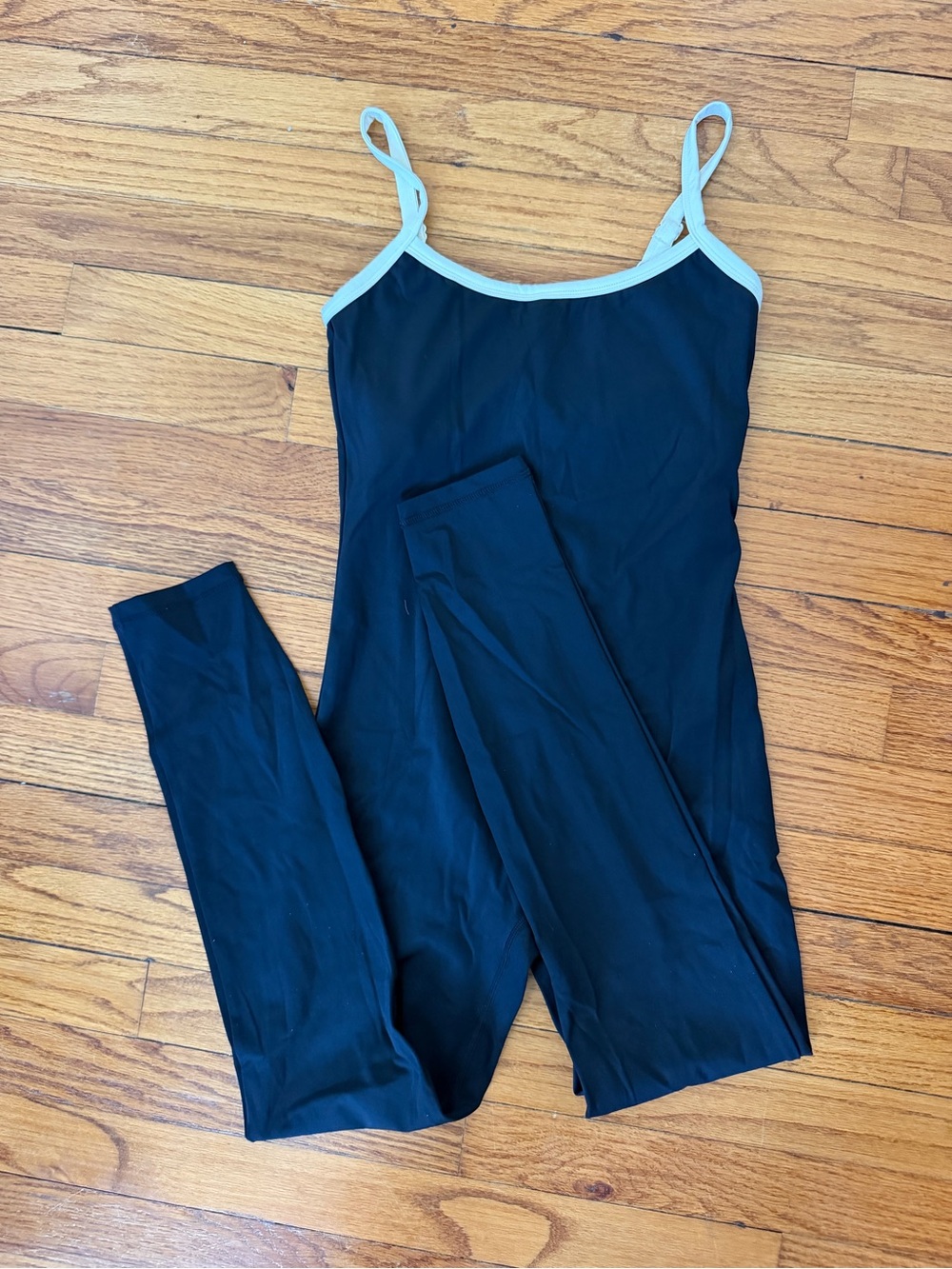 Adanola Black Onesie with White Trim